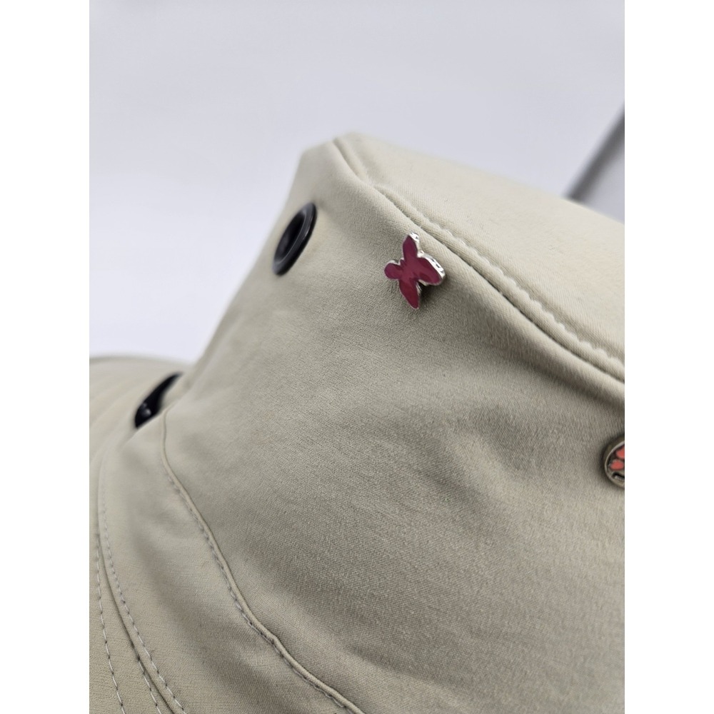 The Tilley Ladies Endurable Bucket Hat Size 7.25 (22.75") Khaki - Embellished - Picture 3 of 16